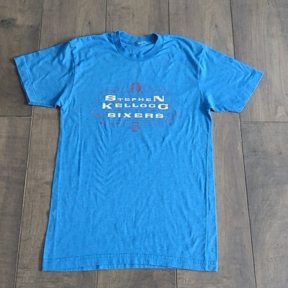 Vintage 90S Sixers Steve Kellog 50/50 signed T M - Picture 2 of 6